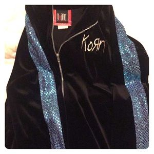 90s korn velvet sequins medium jacket